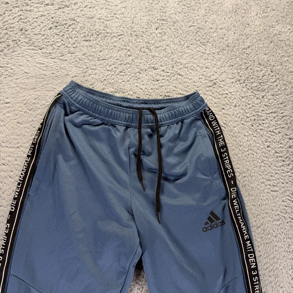 Adidas Climacool Pant Mens S Blue Polyester Track Tapered Leg Performance Sports